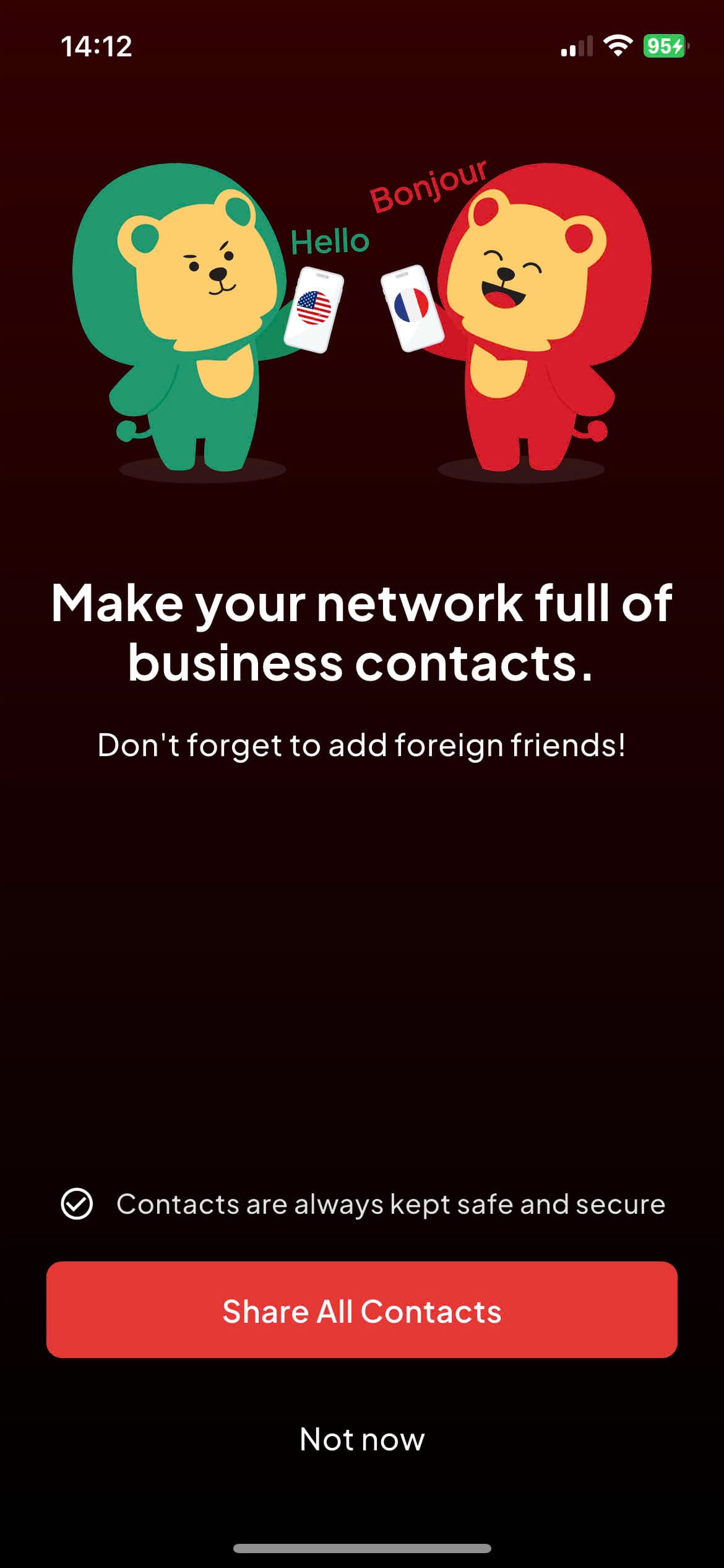 App screens 7
